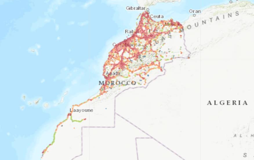 orange marokko netzabdeckungskarte internet