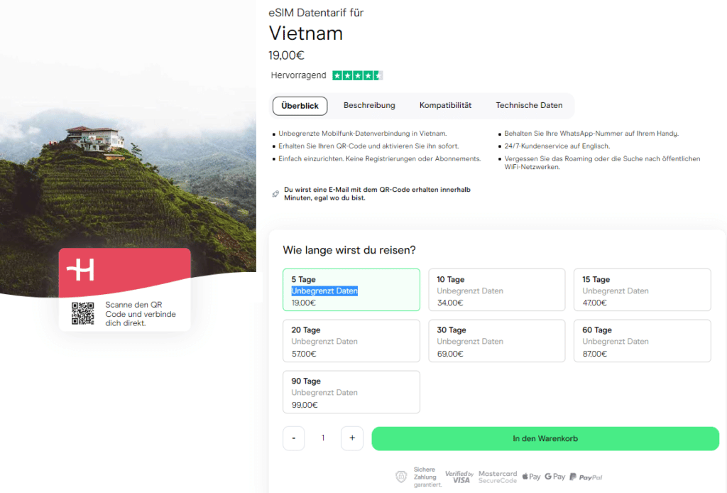 internet vietnam handy prepaid vergleich kaufen holafly