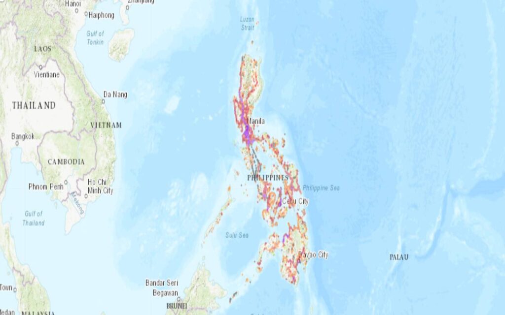 Abdeckungskarte Philippinen