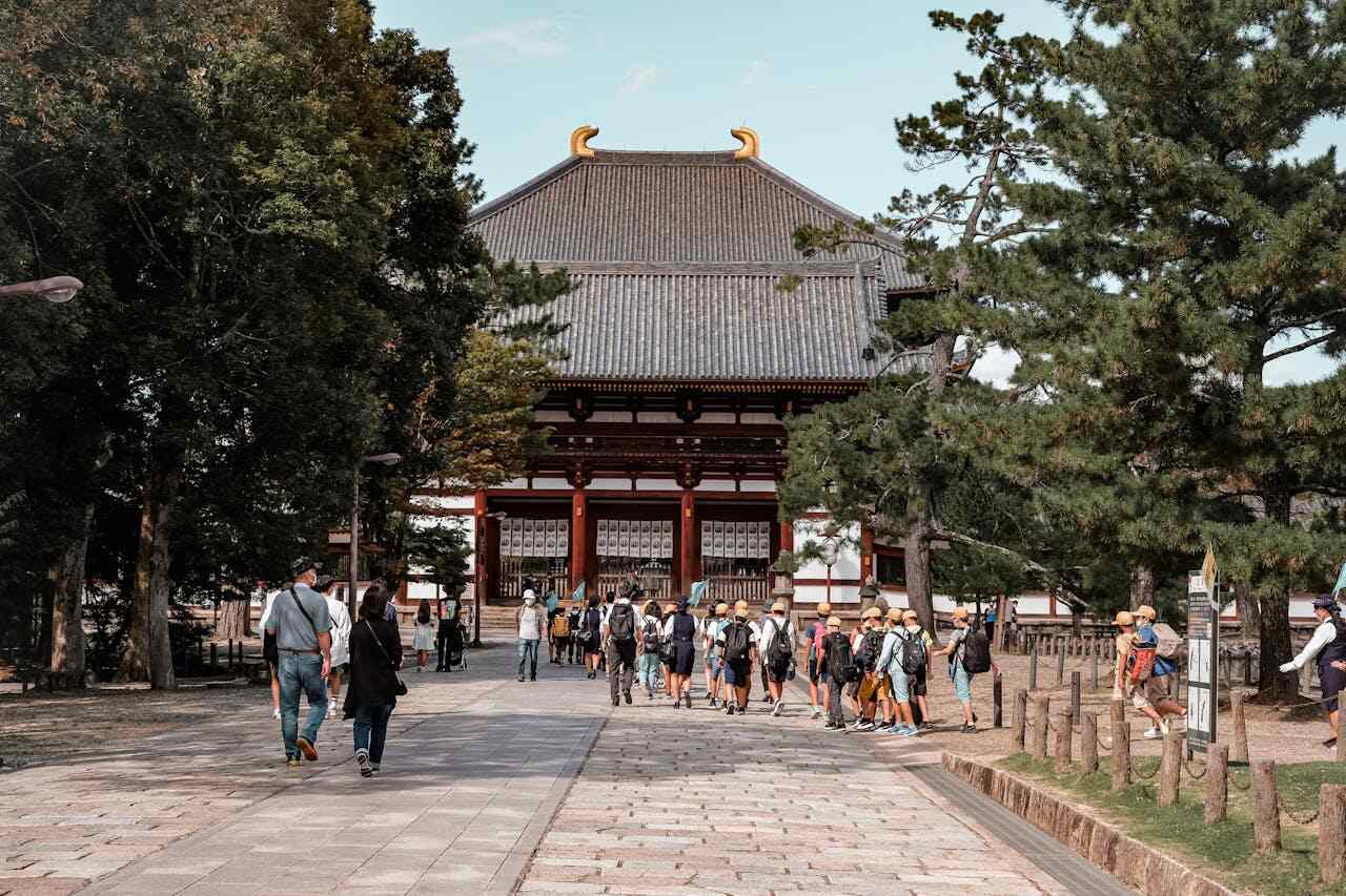 Der Todai-Ji-Tempel in Nara in Japan