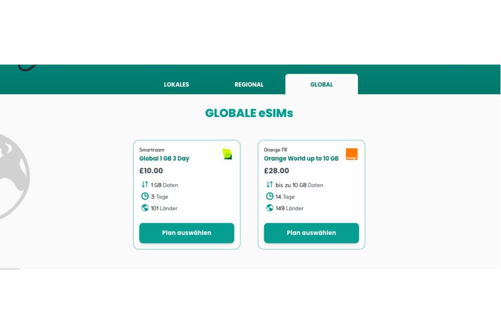 Globale eSIM - Sim Local