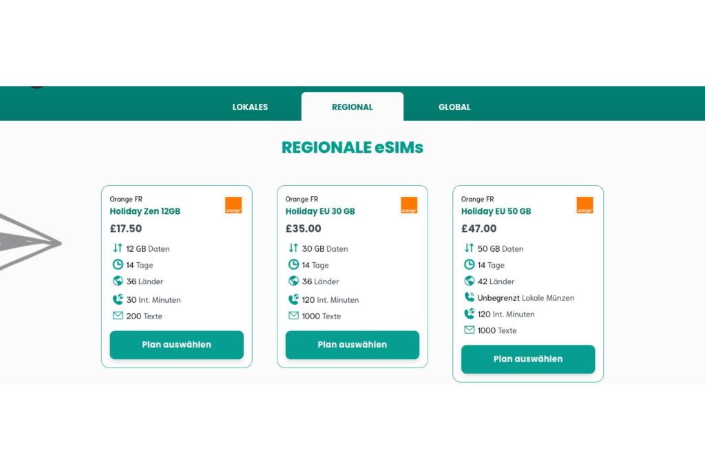 Regionale eSIM - Sim Local