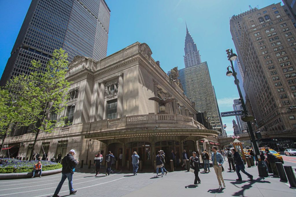 Der Bahnhof Grand Central in New York an einem Sommertag.