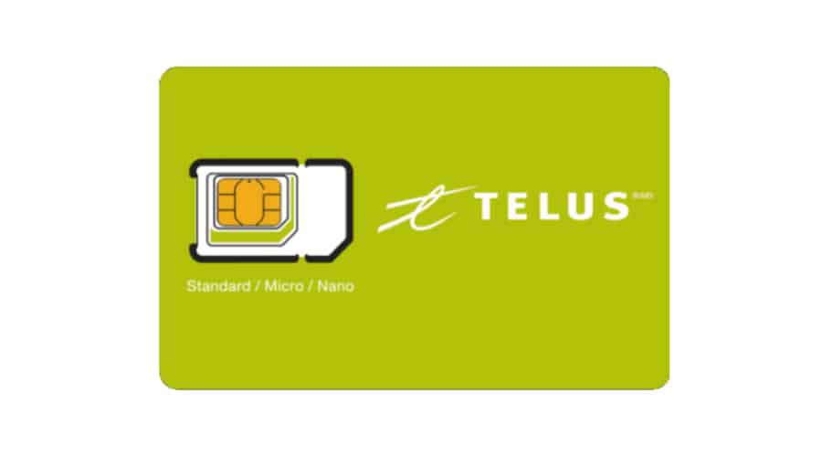 Chip prepago de Telus para Canadá