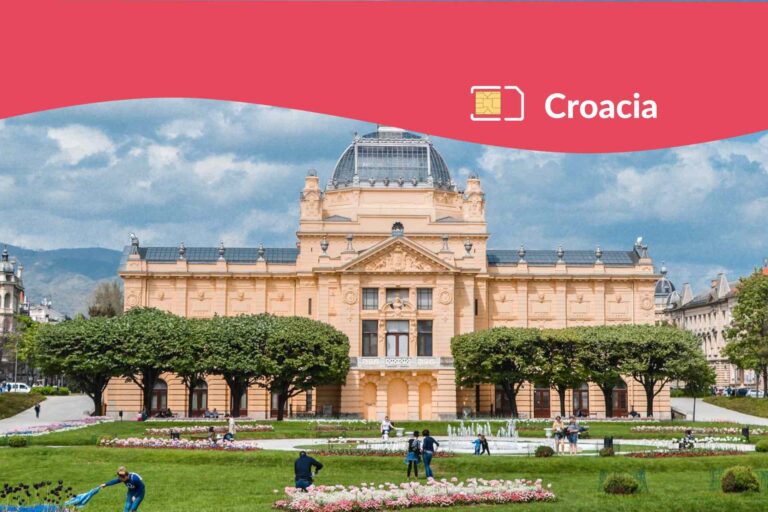 chip para Croacia, arquitectura, Zagreb, celular, datos, internet