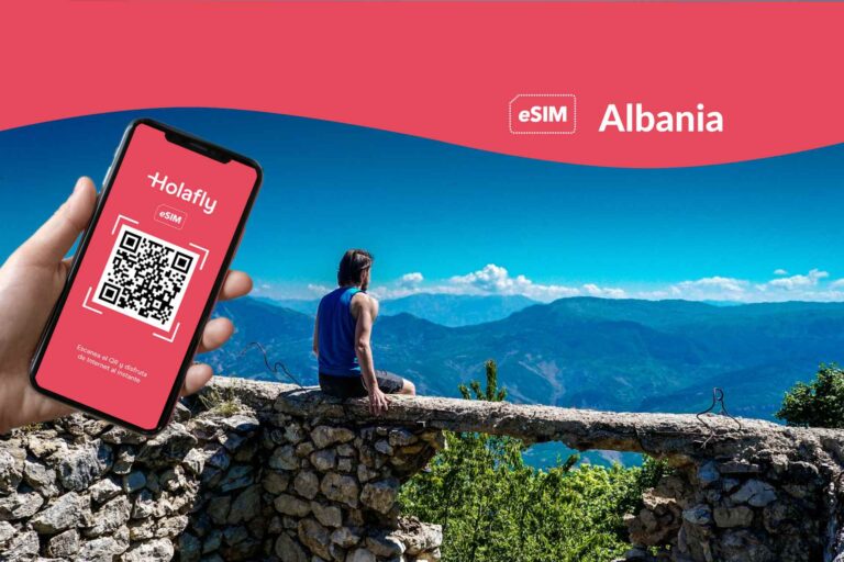 eSIM para Albania, sim card virtual, tarjeta digital, holafly, Europa, internet, datos, móvil