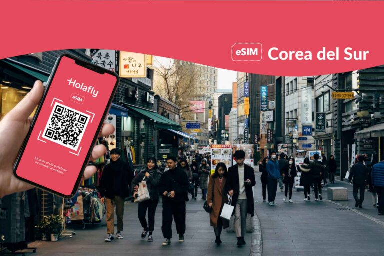 eSIM para Corea del Sur, Holafly, Asia, móvil, teléfono, SIM card virtual, datos, internet