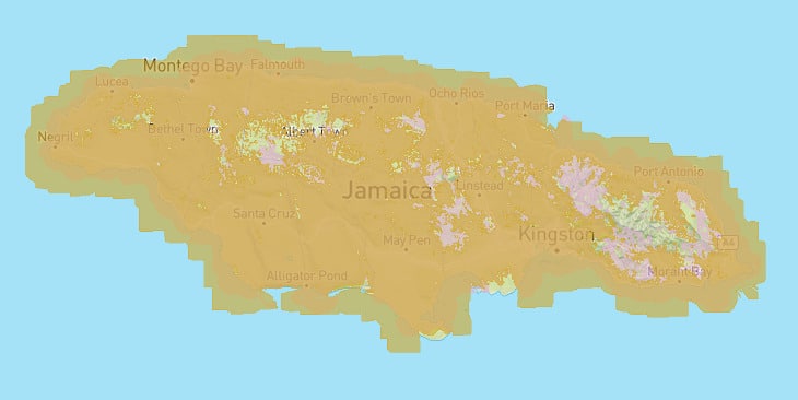 Cobertura en 3G o 4G en Jamaica
