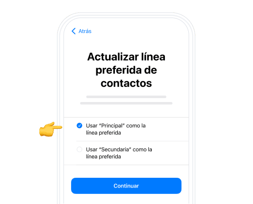 07. Actualiza tu línea preferida de contactos