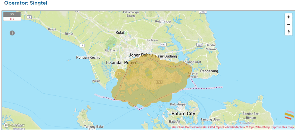 Internet en Singapur con Singtel