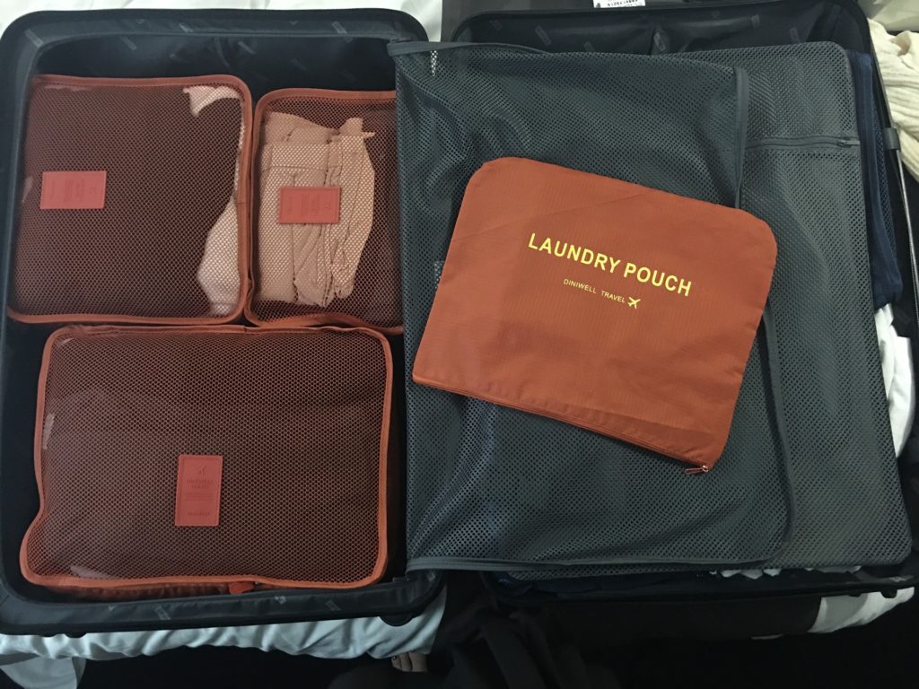 Packing cube para organizar tu maleta de viaje