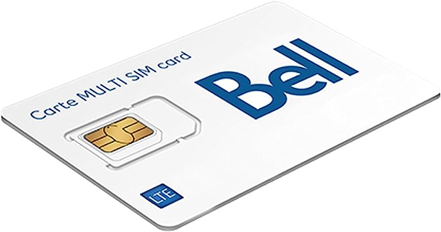 Multi SIM Card prepago de Bell para Canadá