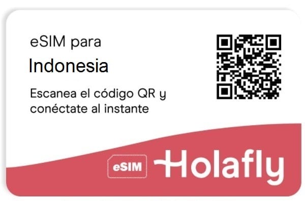 eSIM o Tarjeta SIM de datos para Indonesia de Holafly