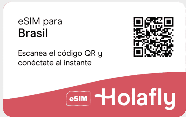 Compra tu tarjeta eSIM Brasil de Holafly, y disfruta tus datos.