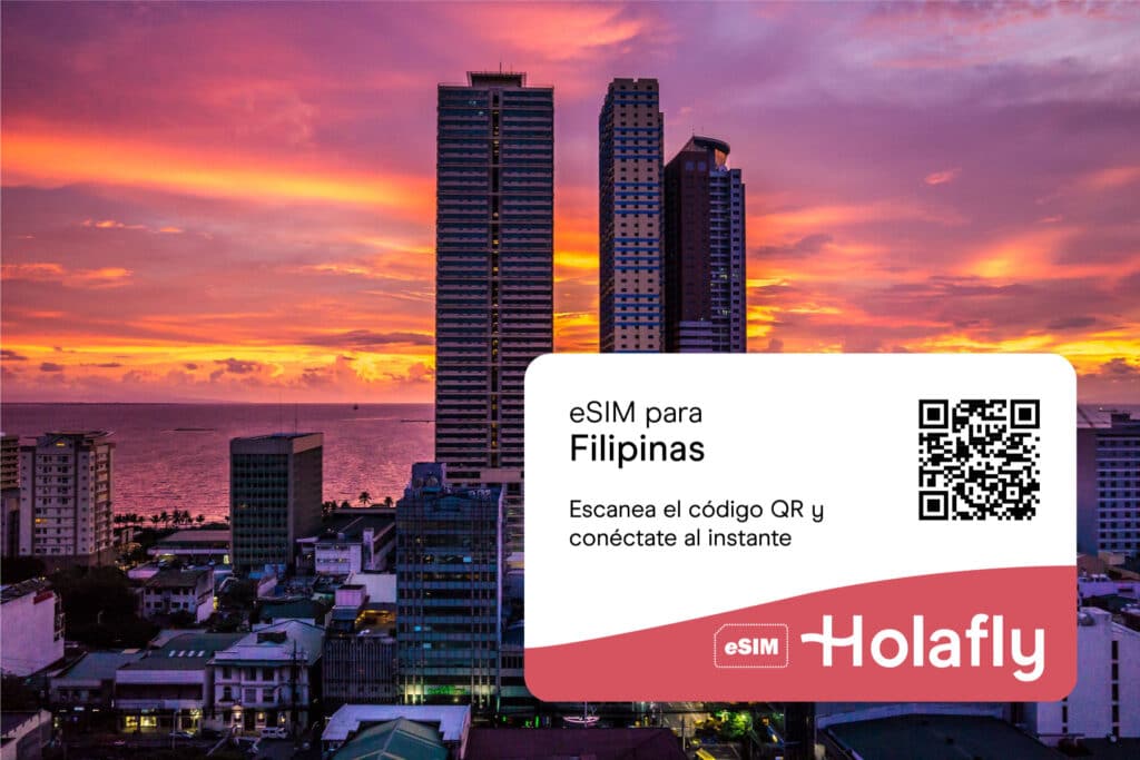 eSIM o Tarjeta SIM Virtual de Holafly la mejor alternativa para tener internet en tu viaje a Filipinas
