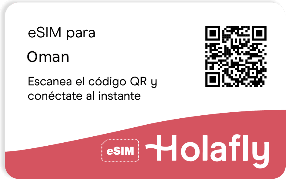 Consigue tu SIM virtual para Omán de Holafly y permanece siempre conectado