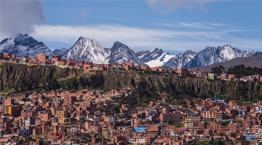 La Paz en Bolivia, destino barato en Sudamérica para españoles