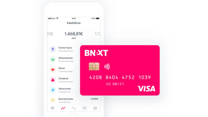 Tarjeta débito internacional y App de Bnext para tener dinero en Nueva York