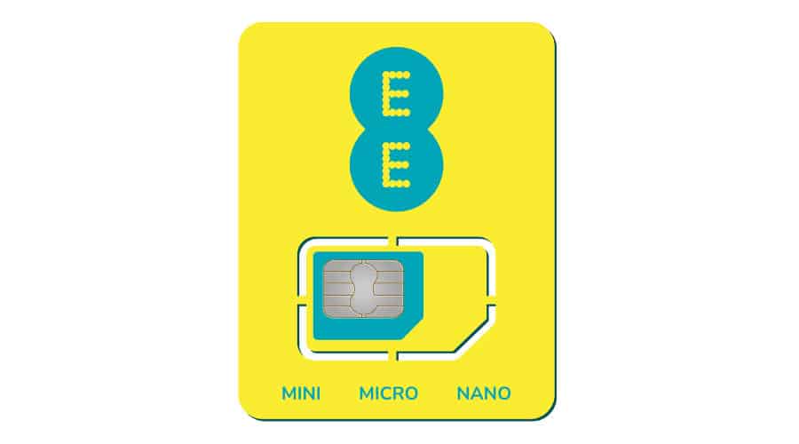 Tarjeta SIM de EE Mobile en el Reino Unido