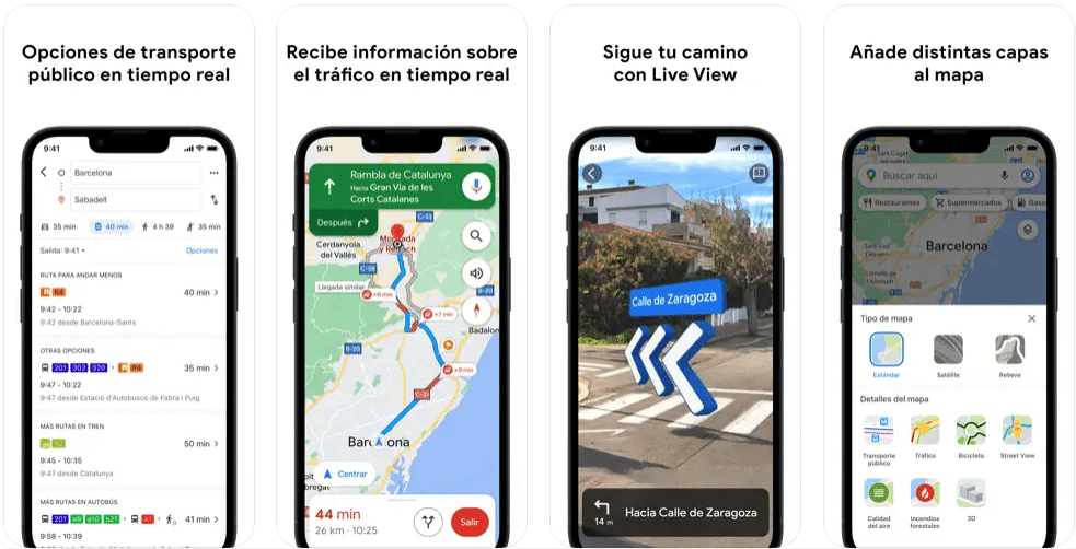 Google Maps App para viajar a Japón
