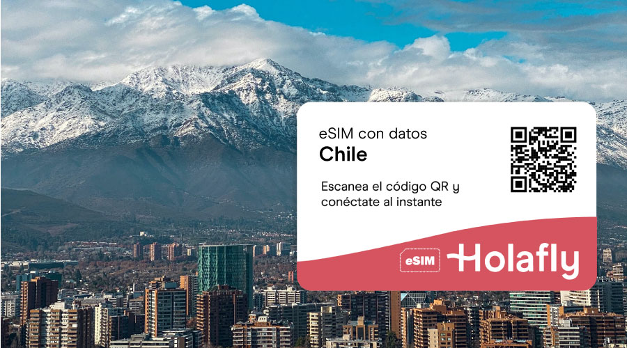 Viaja a Chile con una eSIM prepago con Datos Ilimitados
