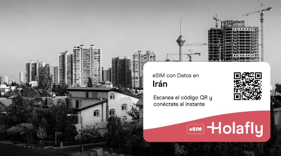 eSIM de Holafly con datos para viajar a Irán