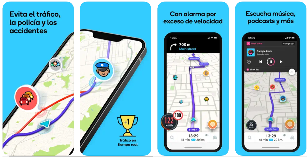 Con Waze obtienes información del tráfico en tiempo real