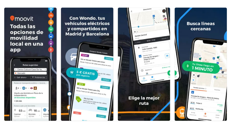 Moovit es una app de viajes con información de transporte urbano