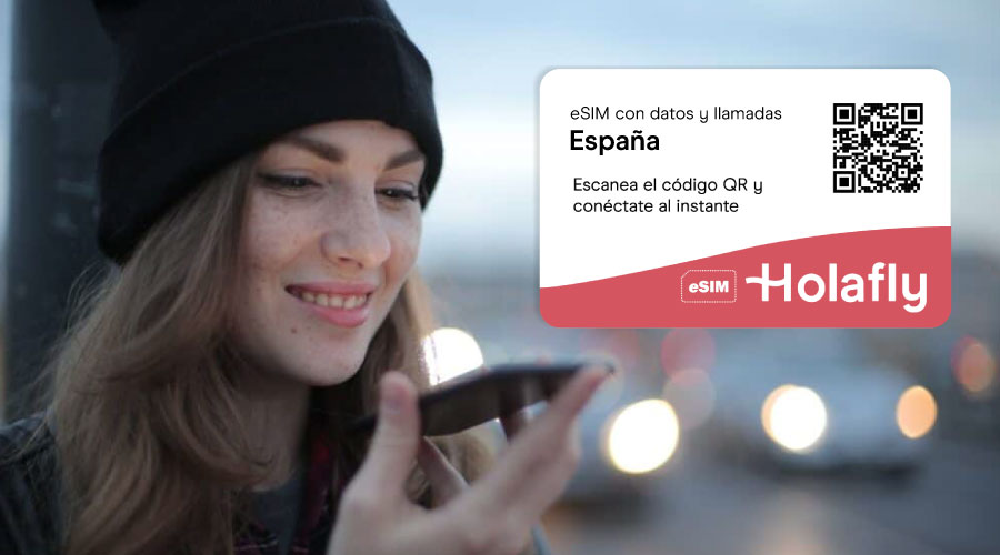 Con la eSIM de Holafly obtienes datos ilimitados para comunicarte en España y en cualquier parte del mundo.