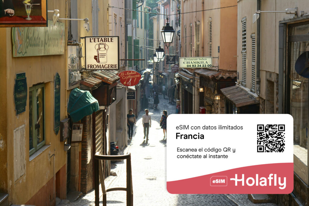 eSIM de Holafly para Francia con datos ilimitados