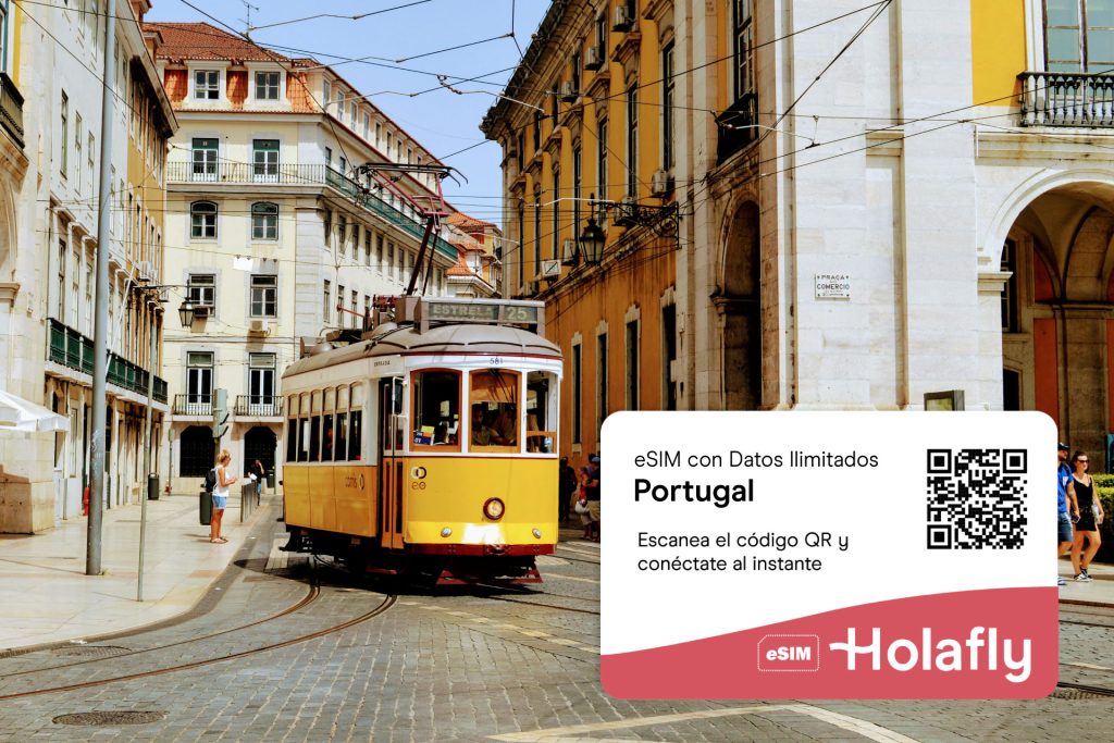 eSIM de Holafly para Portugal con datos ilimitados