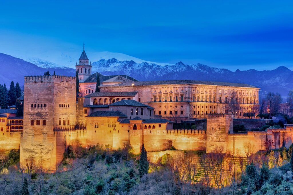 Alhambra, Generalife y Albaicín en Granada España