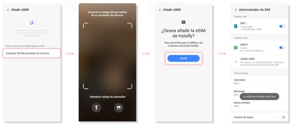 Activar eSIM para viajar en Android - 2