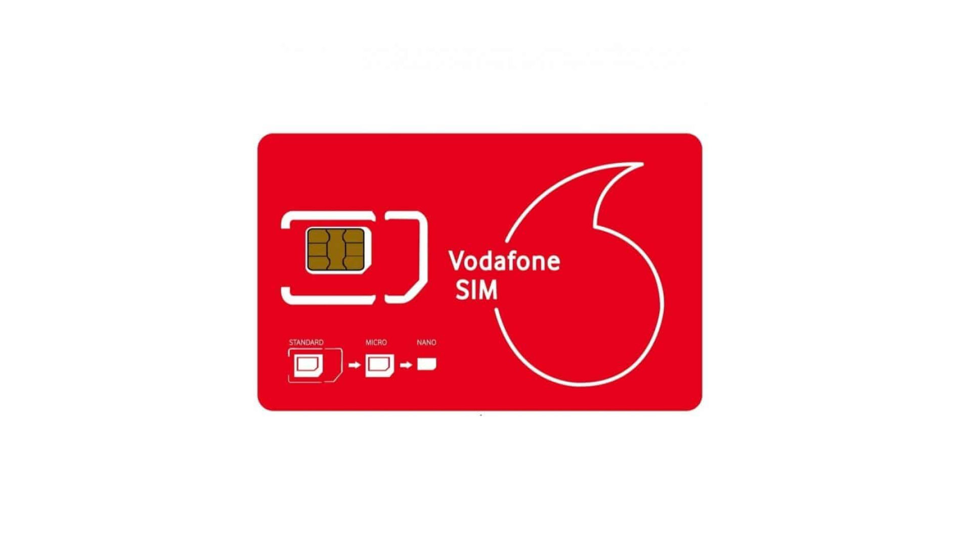 Tarjeta SIM o chip Vodafone Reino Unido