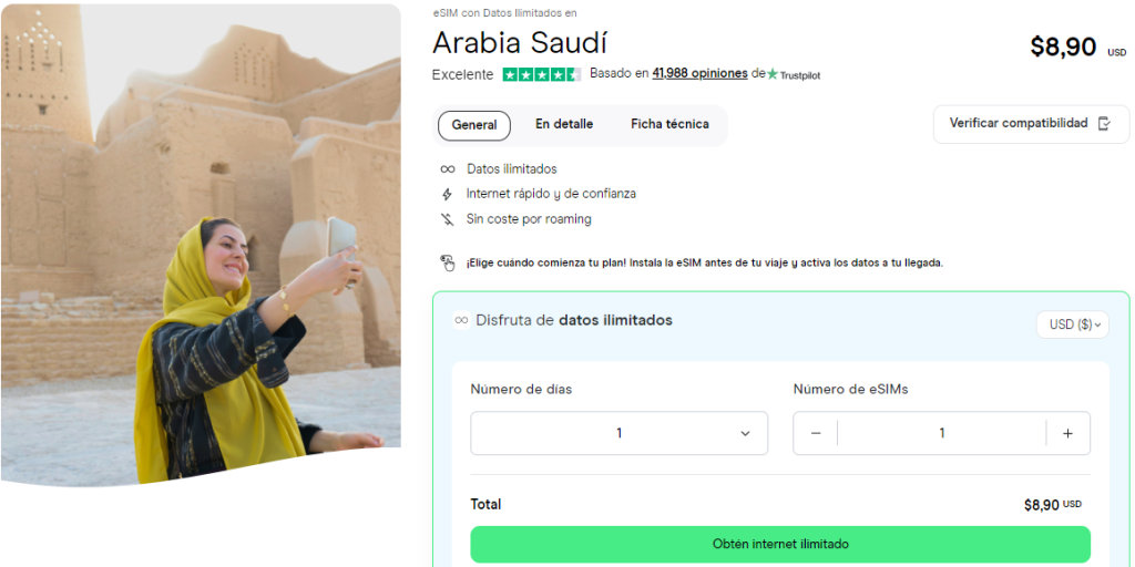 esim para arabia saudi