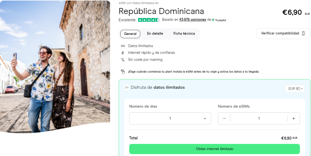 eSIM para República Dominicana