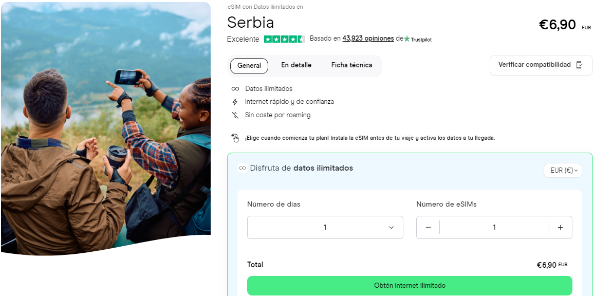 esim serbia