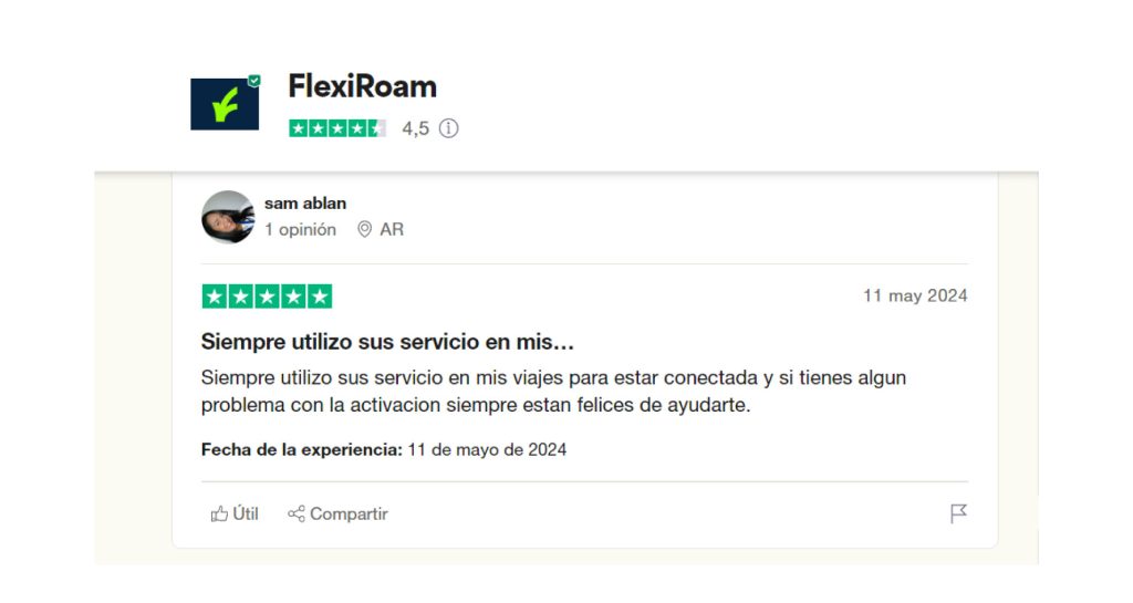 FlexiRoam Opiniones Argentina