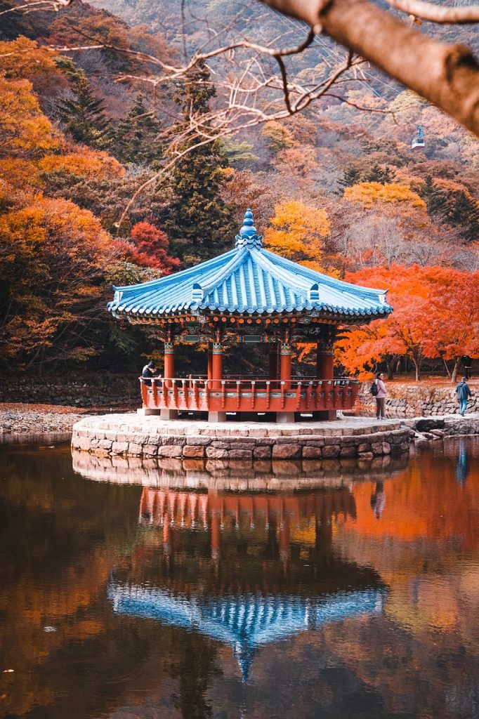 Paisaje en Corea del Sur, país con visa de nómada digital.