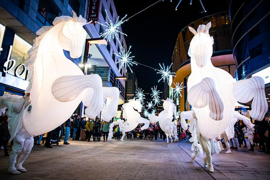 Luces de Navidad en Andorra La Vella