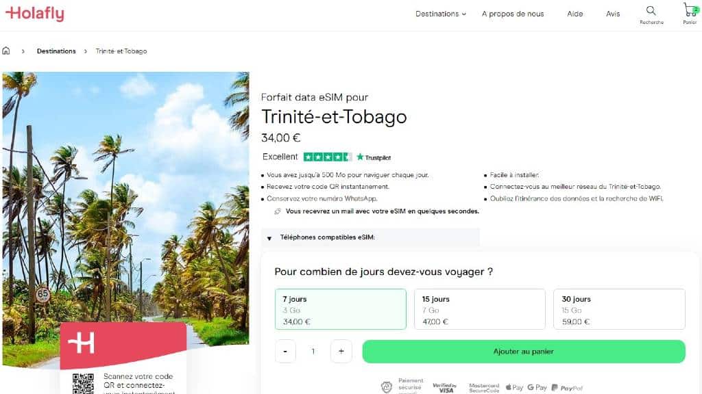 internet trinite et tobago forfait mobile itinerance prepayee