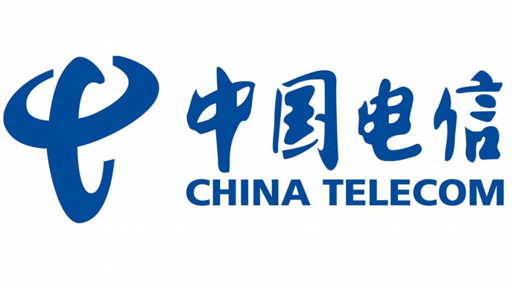 Logo de l'opérateur de téléphonie chinois China Telecom.