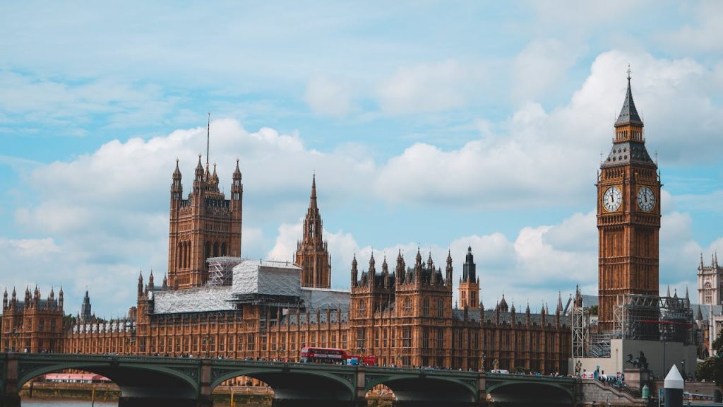 Vue du Big Ben et du Parlement à Londres