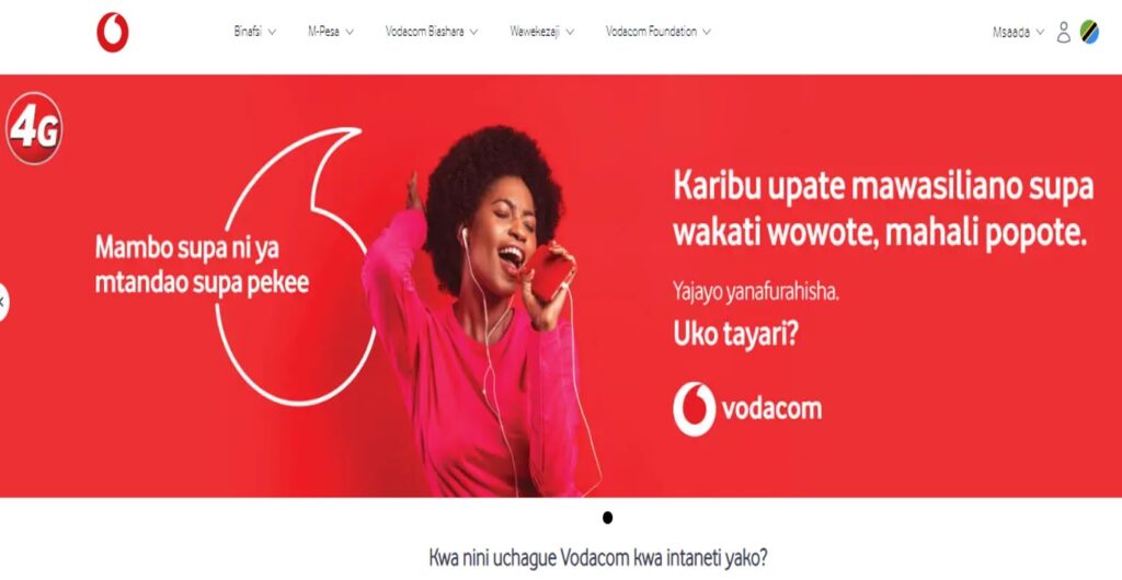 SIM Tanzania, SIM Zanzibar, Vodafone in Tanzania