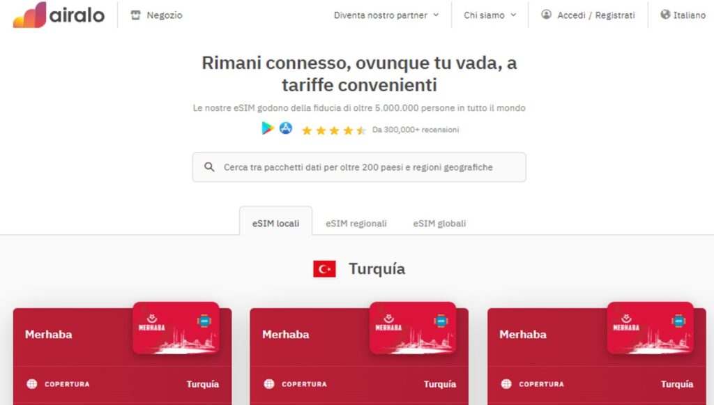 migliore eSIM Turchia, e SIM Turchia, SIM virtuale Turchia, eSIM Holafly Turchia