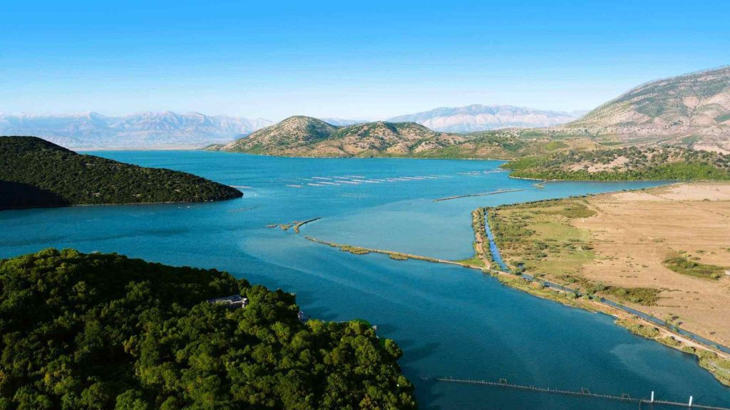 Vista panoramica del Parco Nazionale di Butrinto, Albania