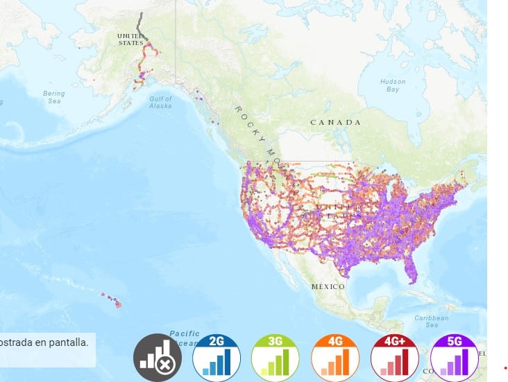 北アメリカ インターネット 接続 AT&T USA 回線速度マップ