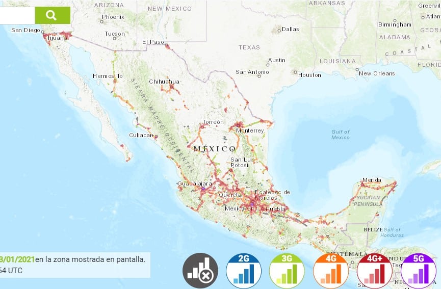 北アメリカ インターネット 接続 movistar 回線速度マップ