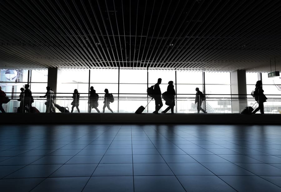 인천공항 통로