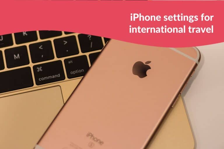 iPhone settings for international travel